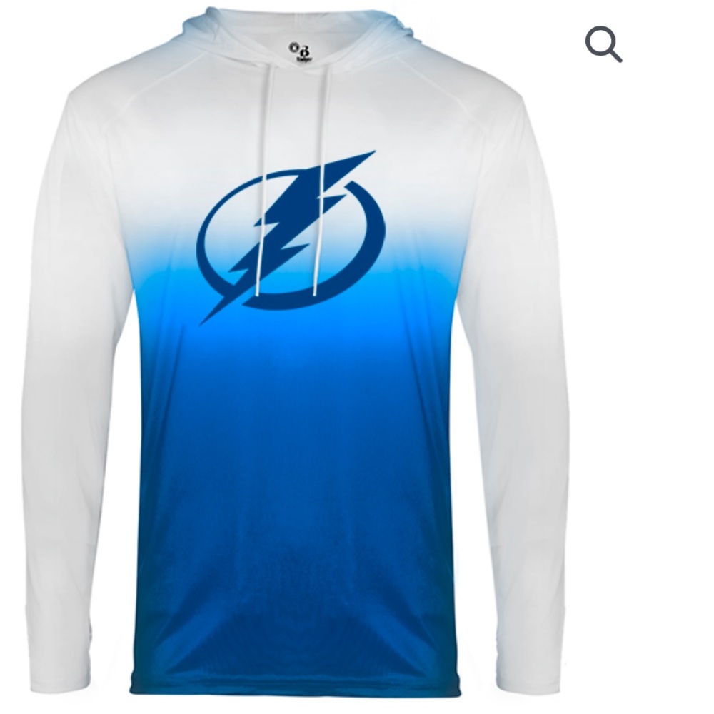 Tampa bay lightning Ombré hooded long sleeve